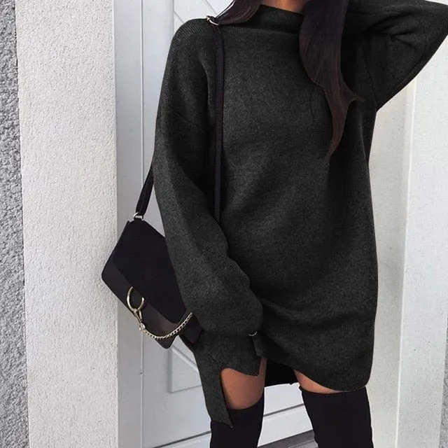 Womi - Turtleneck Long Sleeve Warm Sweater