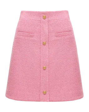 YAYING Tweed Parisian-Style Skirt