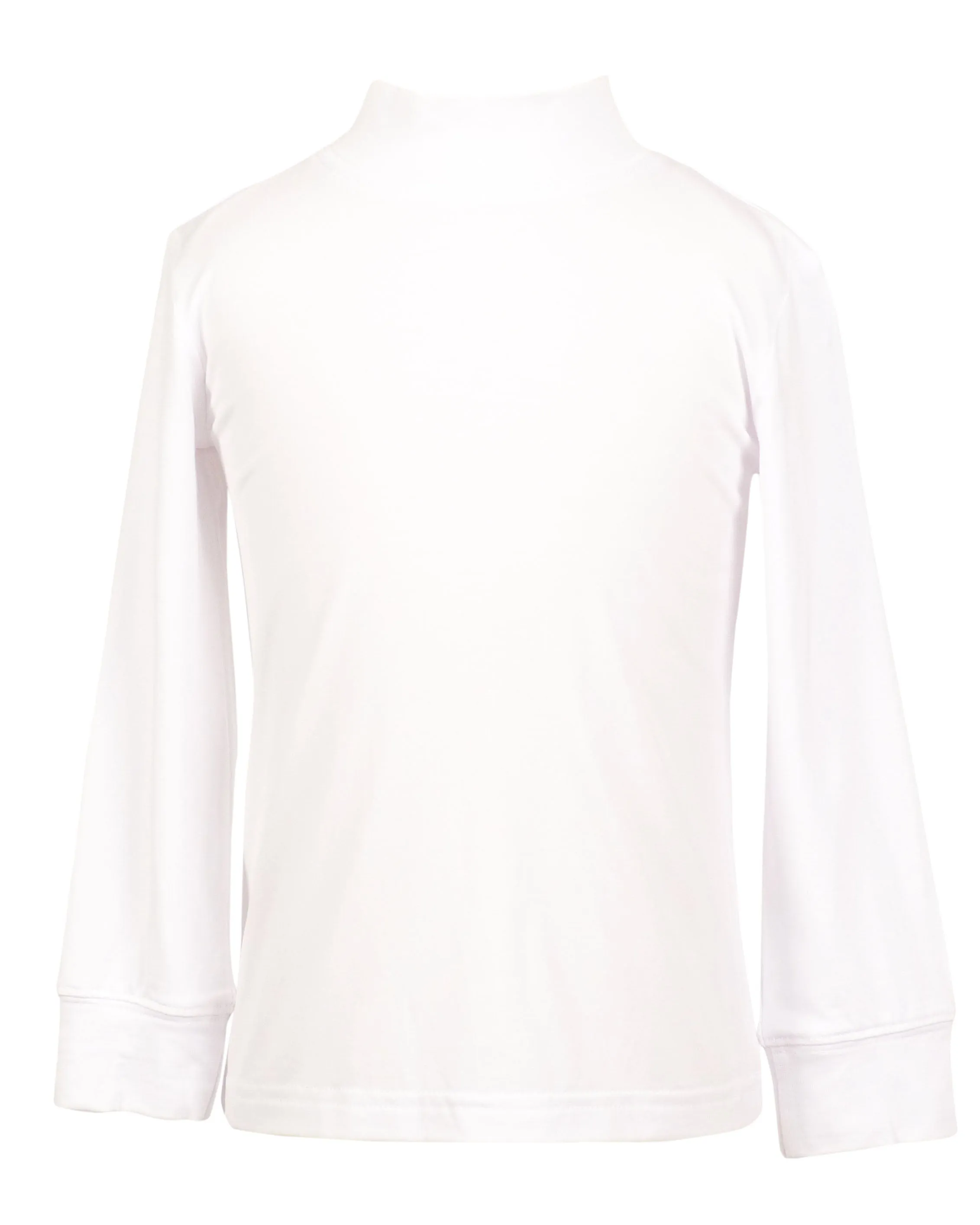 Yellow Lamb Molly Mock Collar Shirt, White